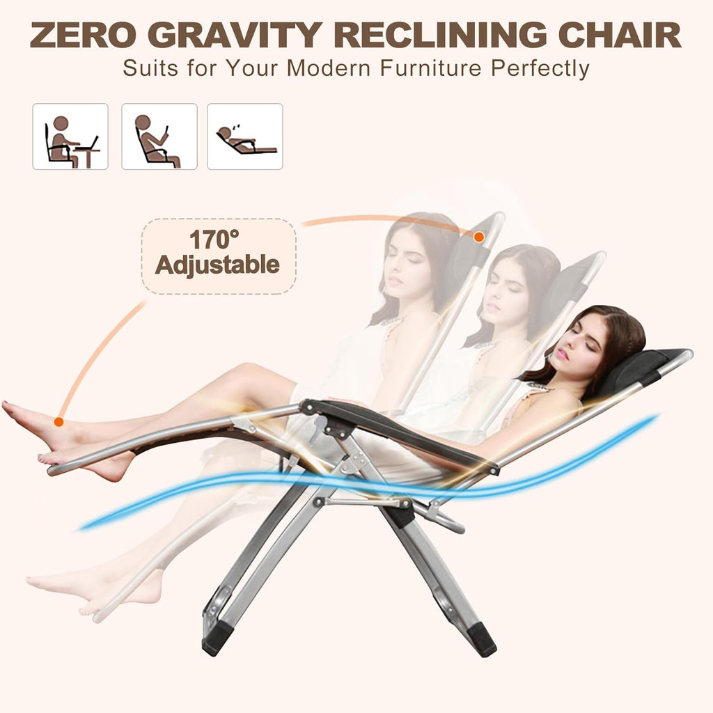 DoCred Folding Recliner Lounge Chair