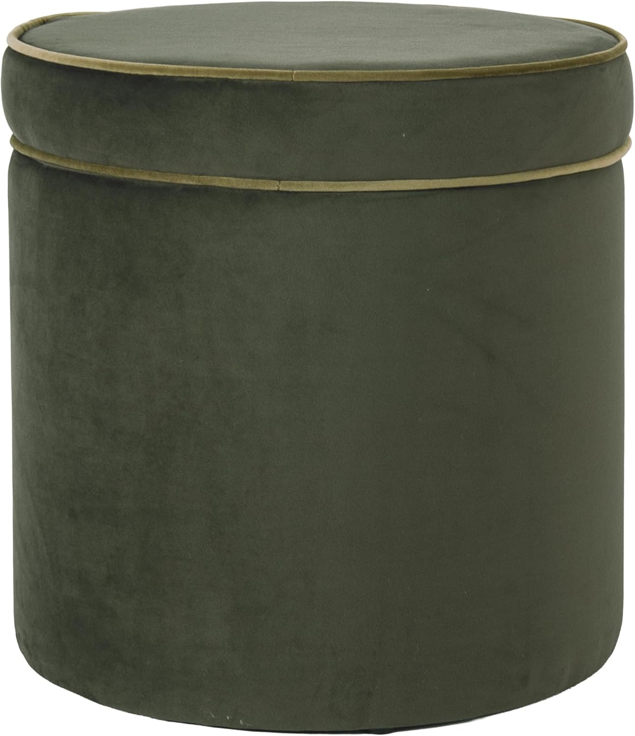 Spatial Order Velvet Storage Ottoman