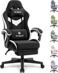 Fabric Gaming Chair Footrest