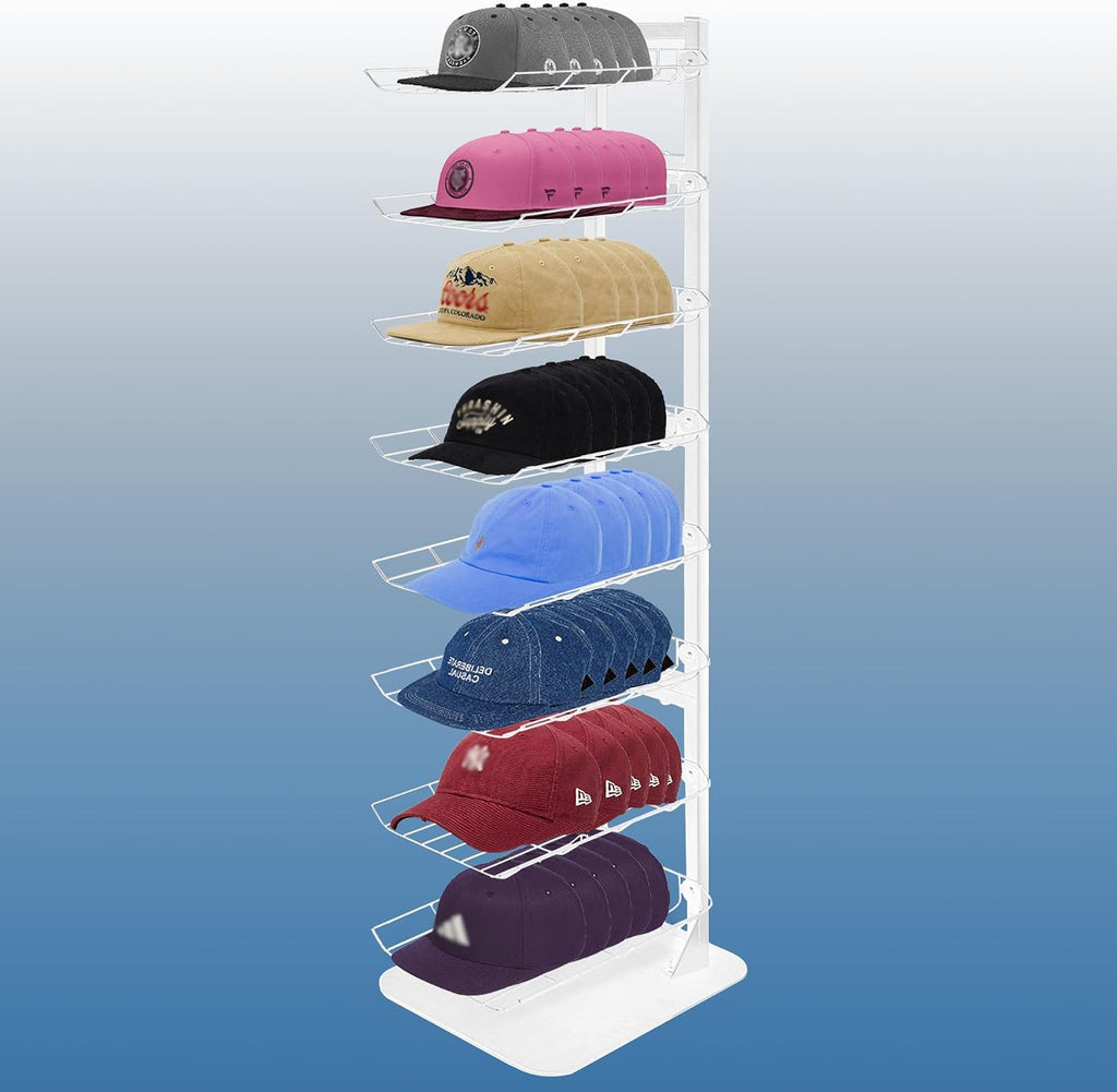 8 Tier Metal Hat Display Rack