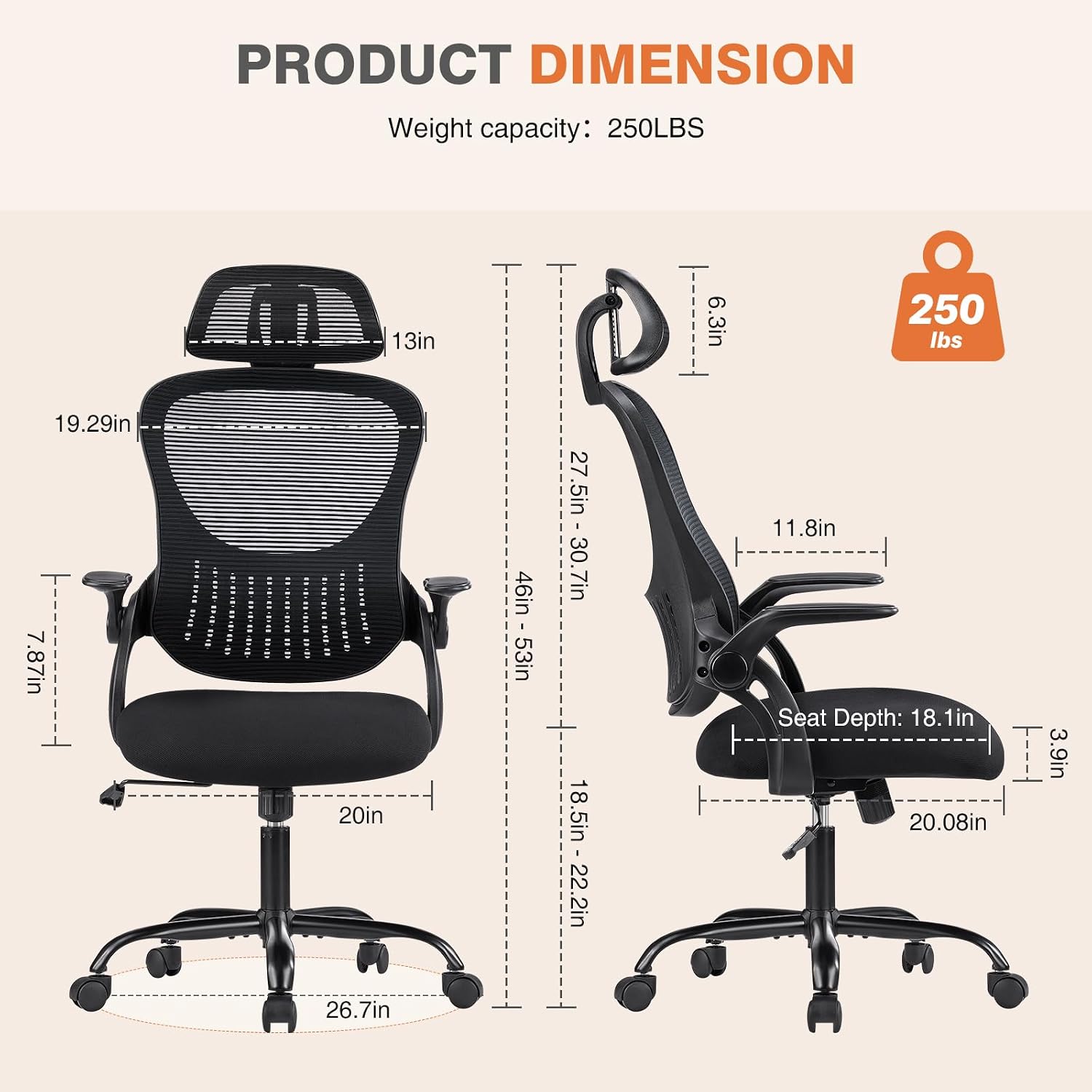 Sweetcrispy High Back Executive Chair
