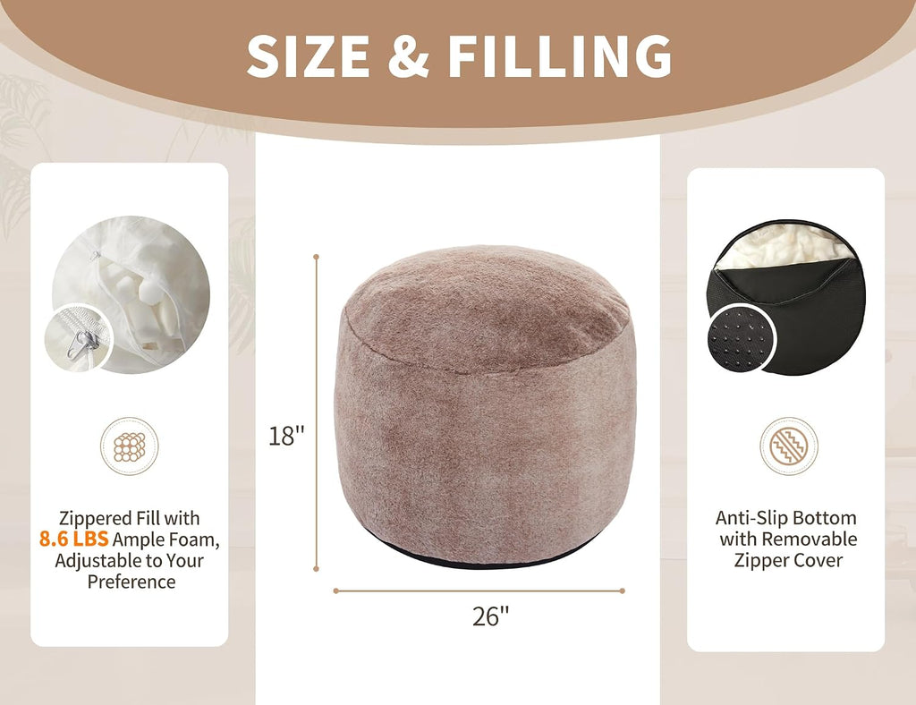 Round Pouf Ottoman