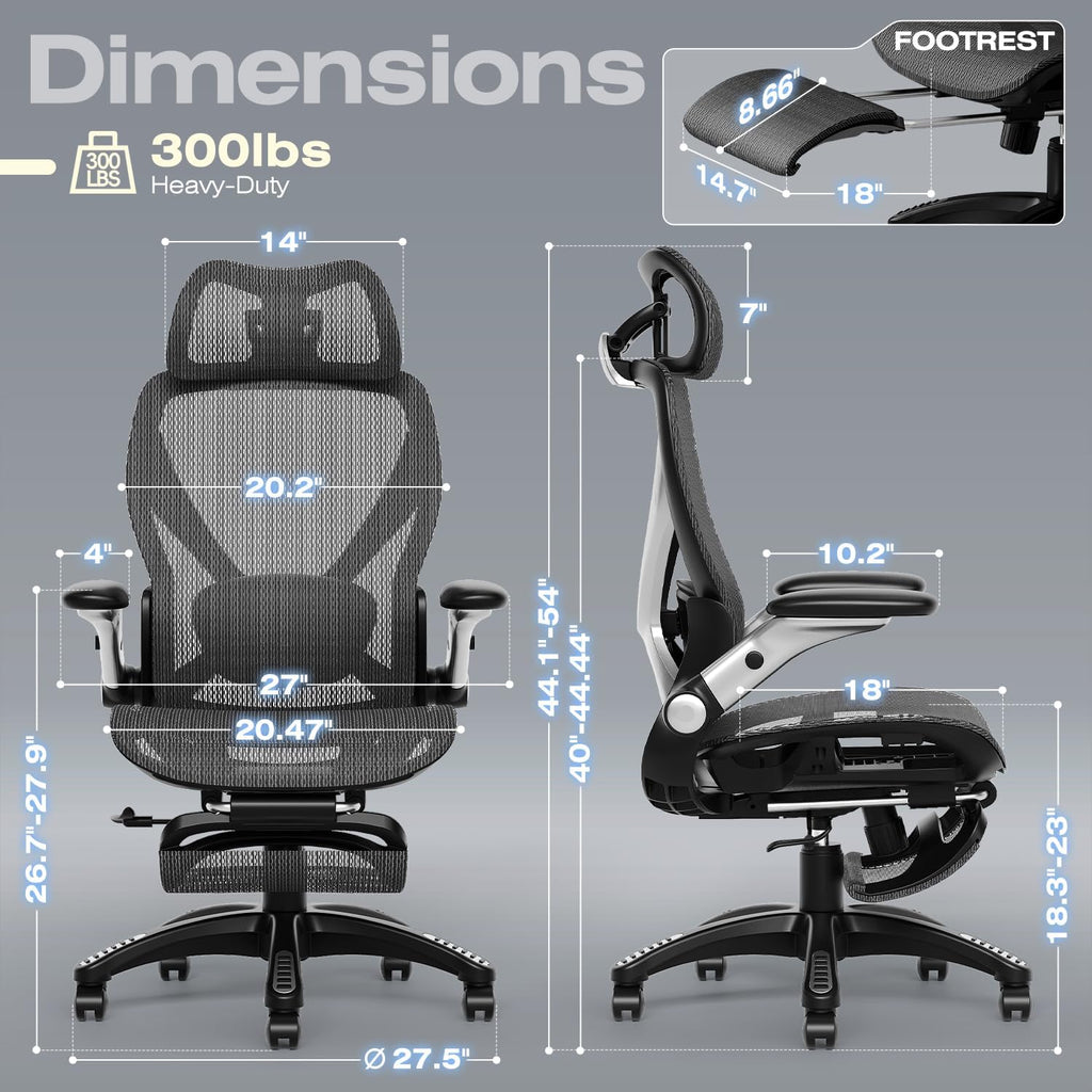 Mesh Office Chair Footrest