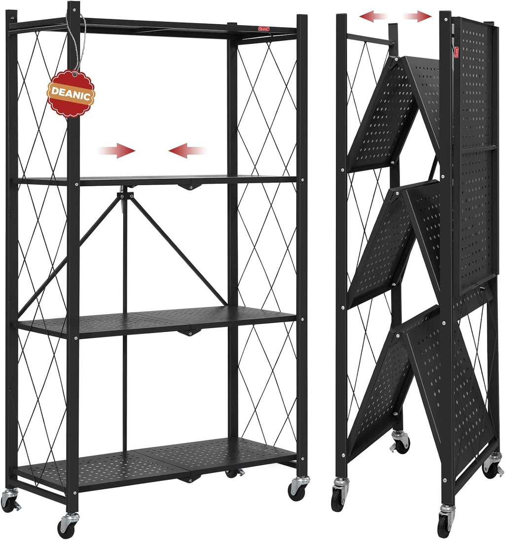 4 Tier Foldable Storage Shelves