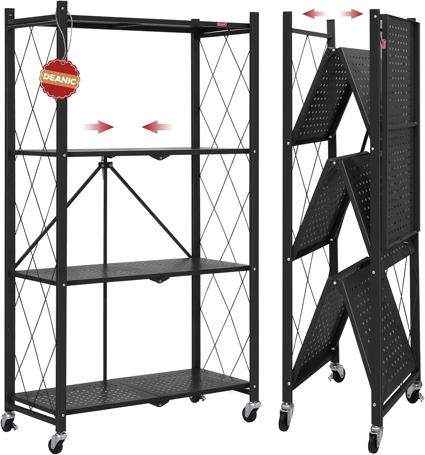 4 Tier Foldable Storage Shelves