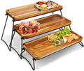 3 Tier Acacia Wood Cupcake Stand Tray