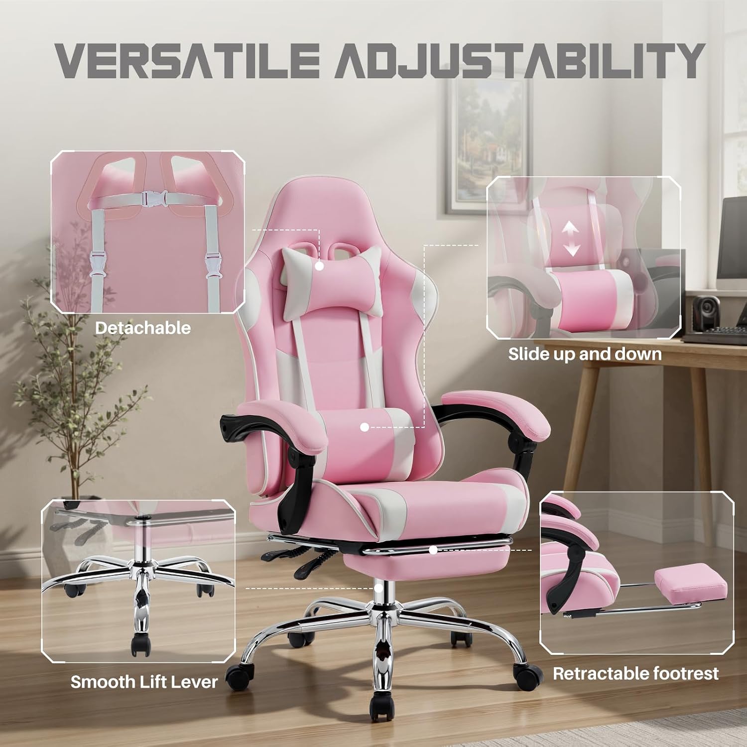 DUMOS Ergonomic Gaming Desk Chair