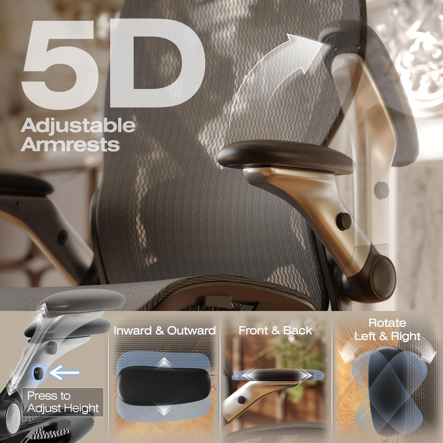 Mesh Office Chair Footrest