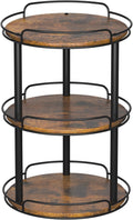 LAMU 3 Tier Wood Lazy Susan Organizer