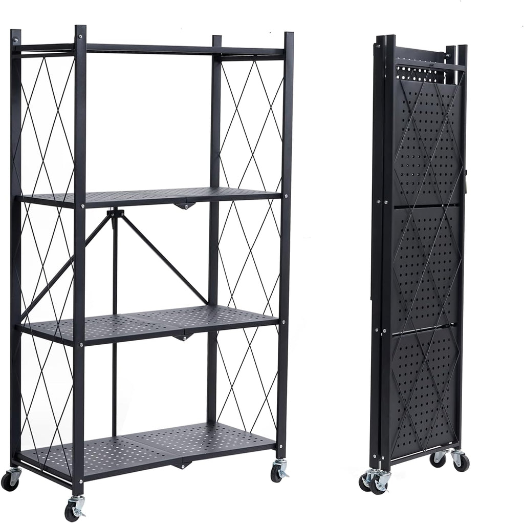 4-Tier Foldable Storage Shelves