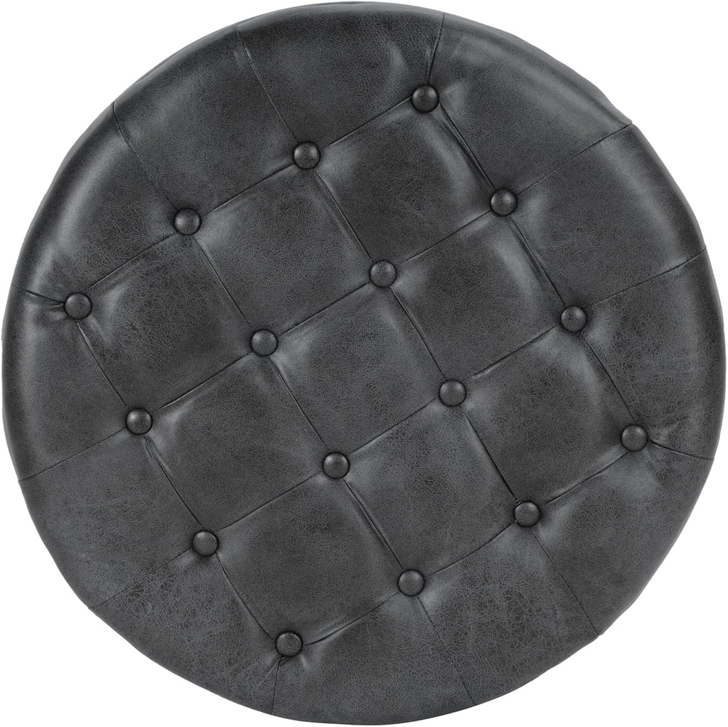 HomePop Round Storage Ottoman