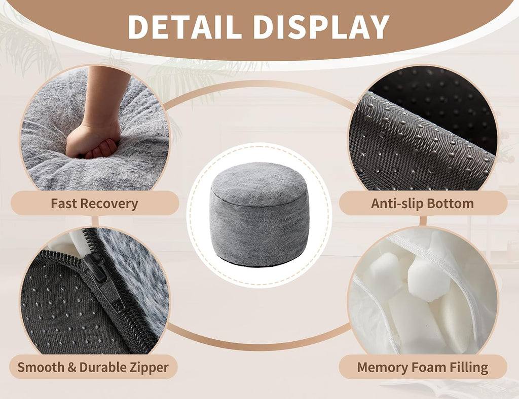 Round Pouf Ottoman
