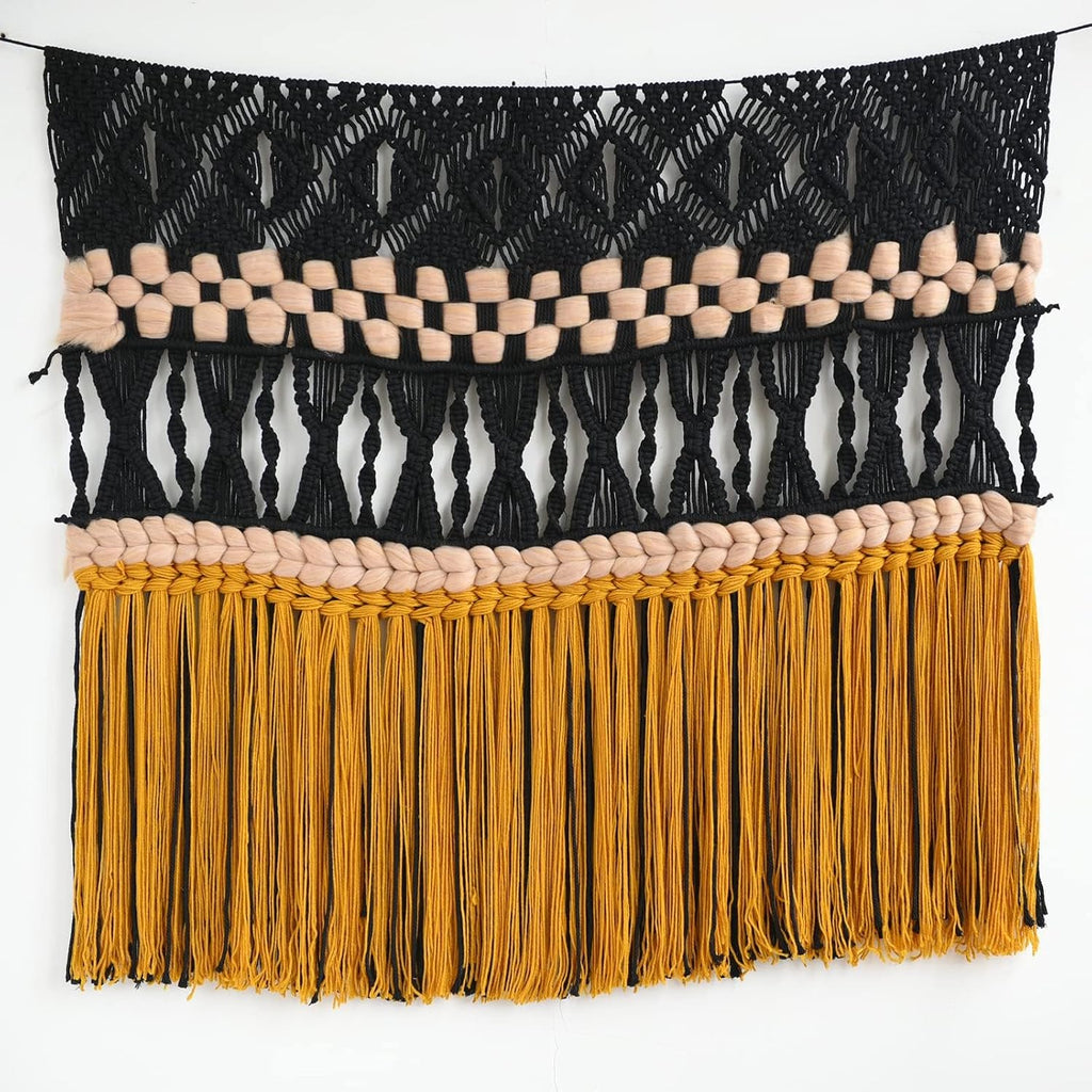 Black Macrame Wall Hanging