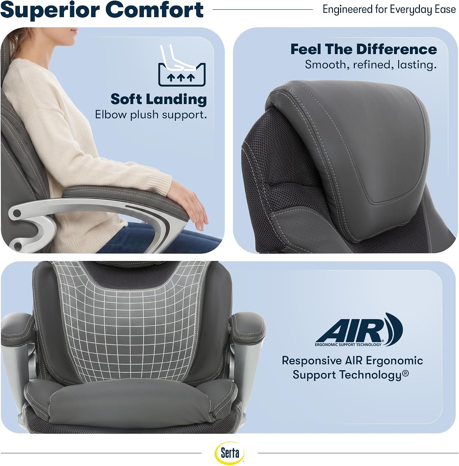 Serta Bryce Leather Executive Office Chair