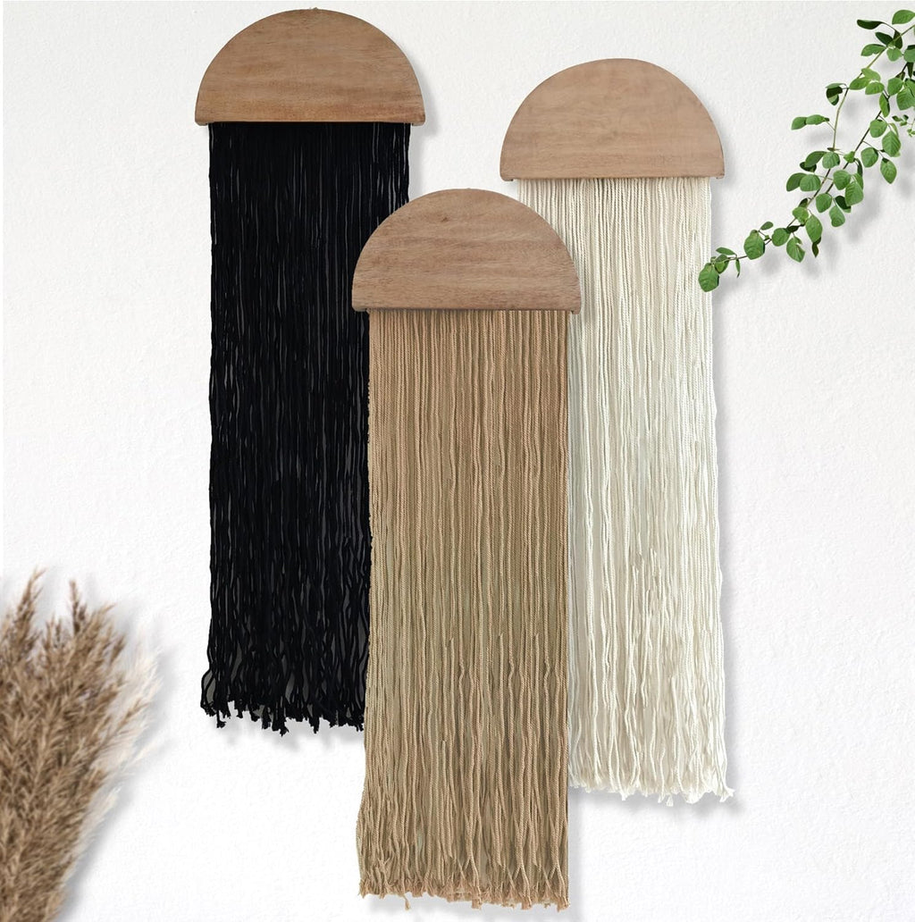Induslyfe 3pcs Macrame Wall Hanging