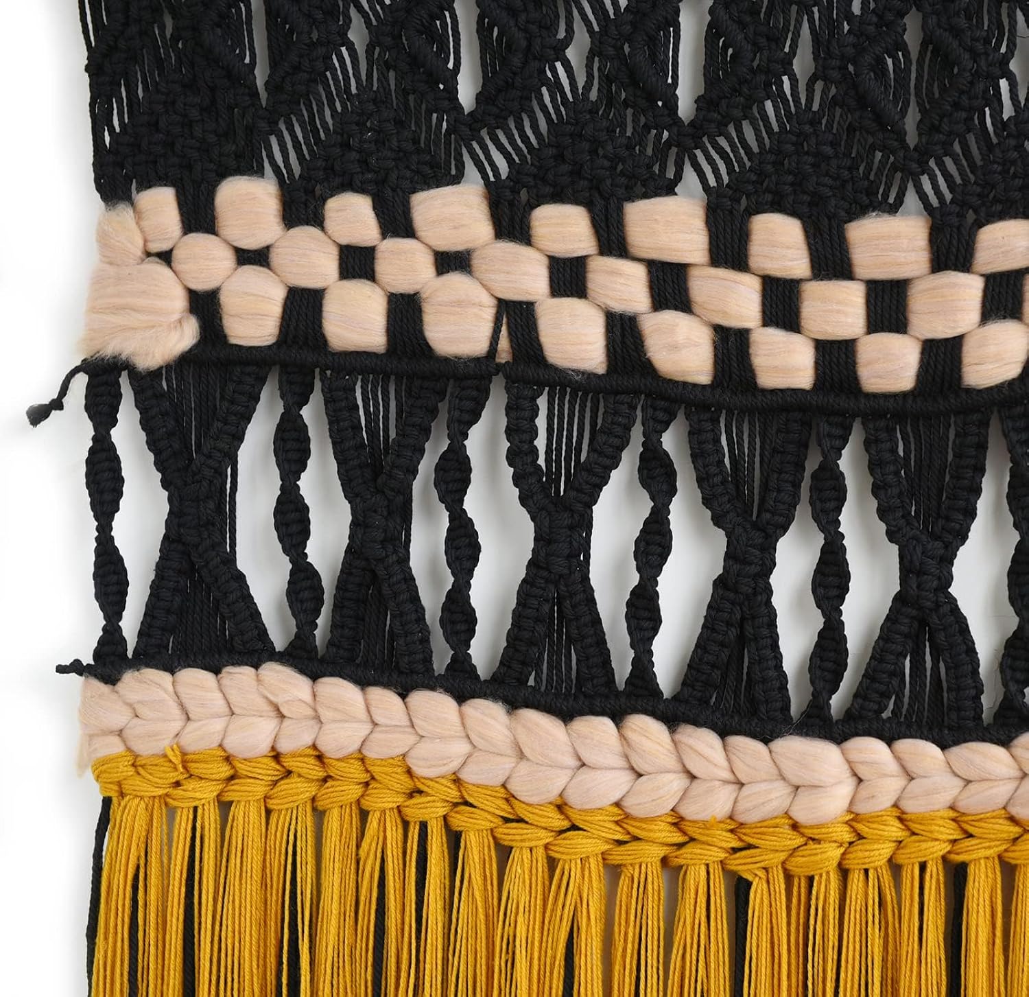 Black Macrame Wall Hanging