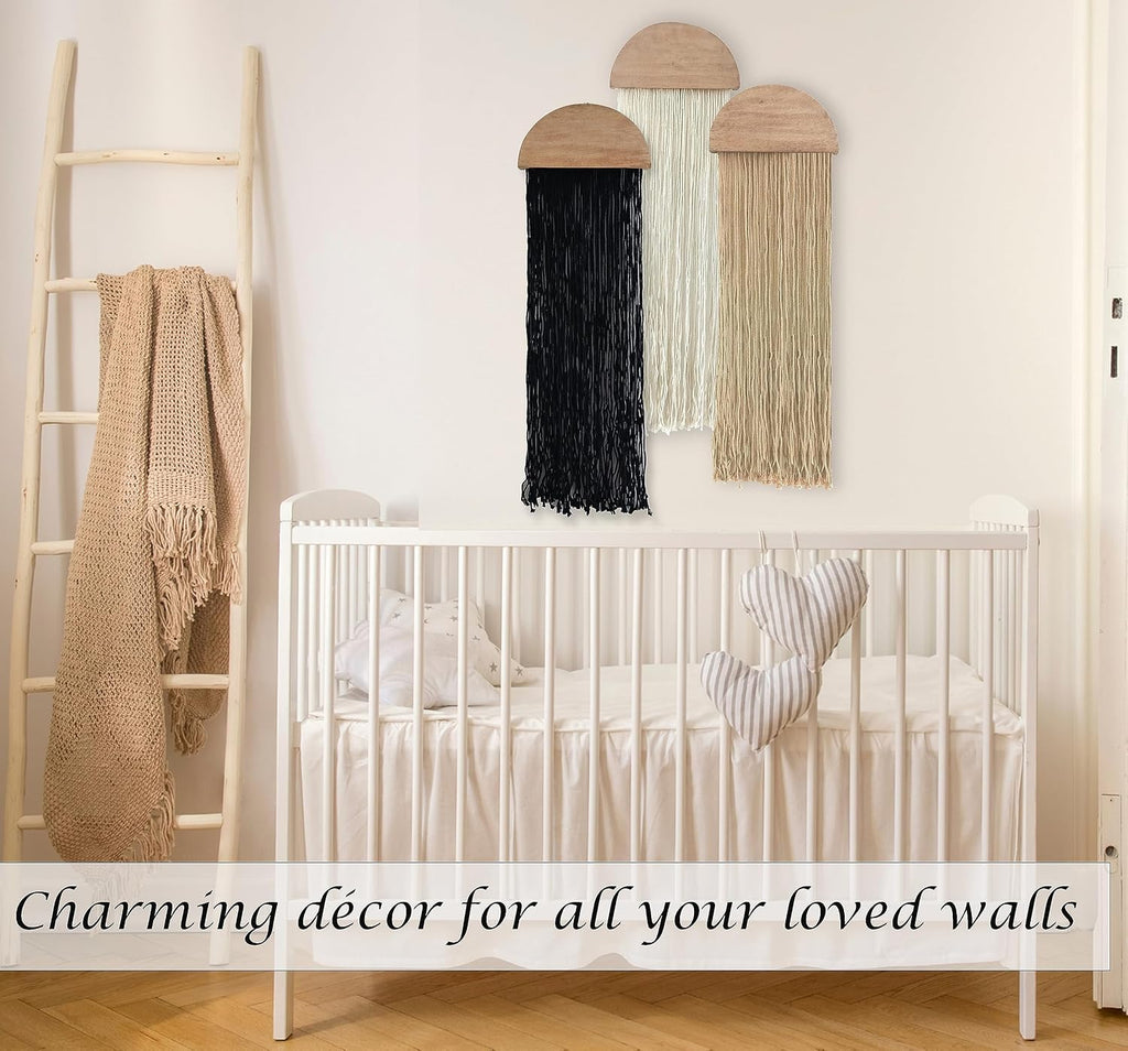 Induslyfe 3pcs Macrame Wall Hanging