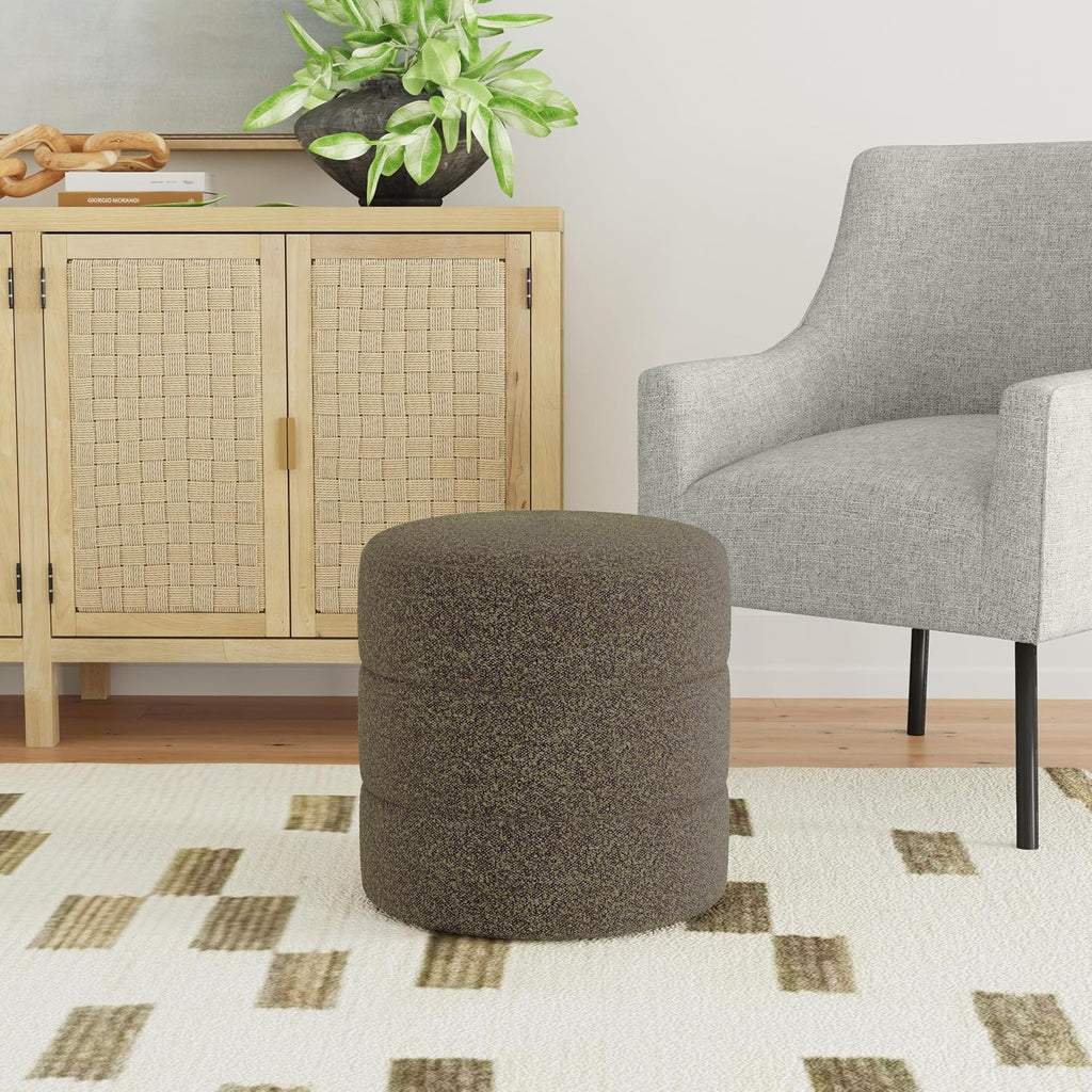 HomePop Round Boucle Ottoman