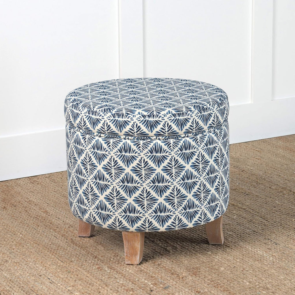 Homepop Round Storage Ottoman