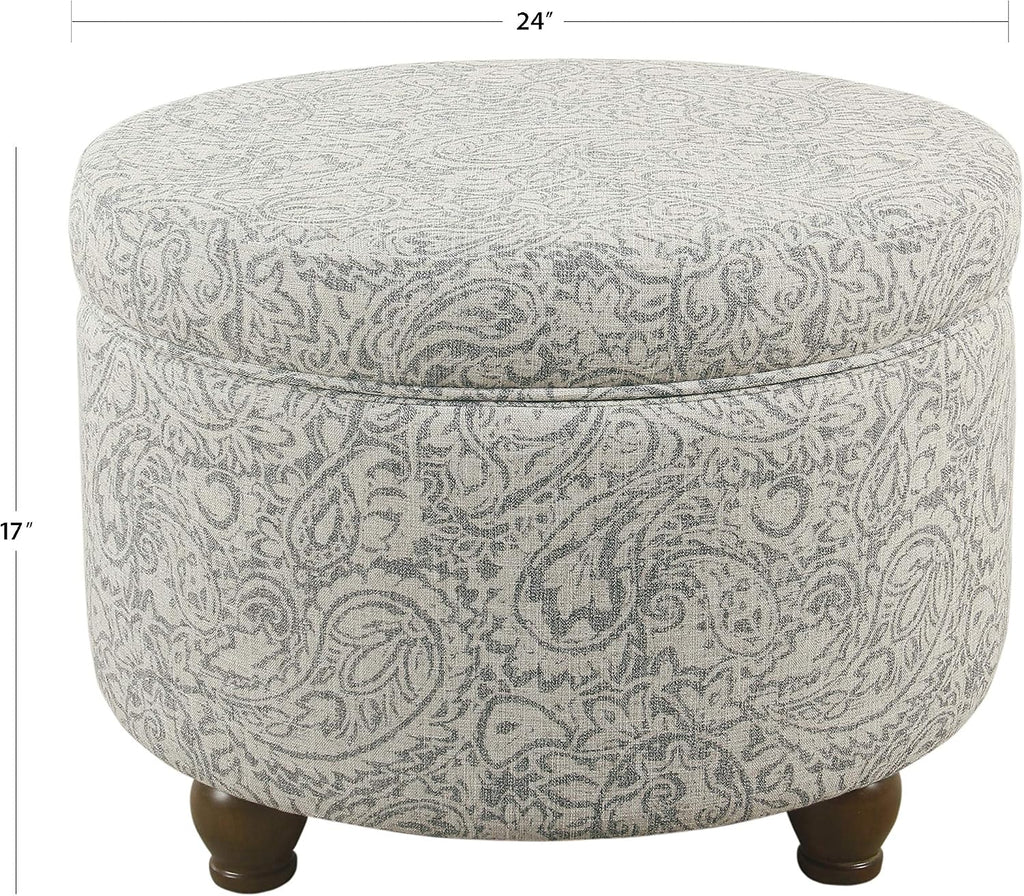 HomePop Round Storage Ottoman