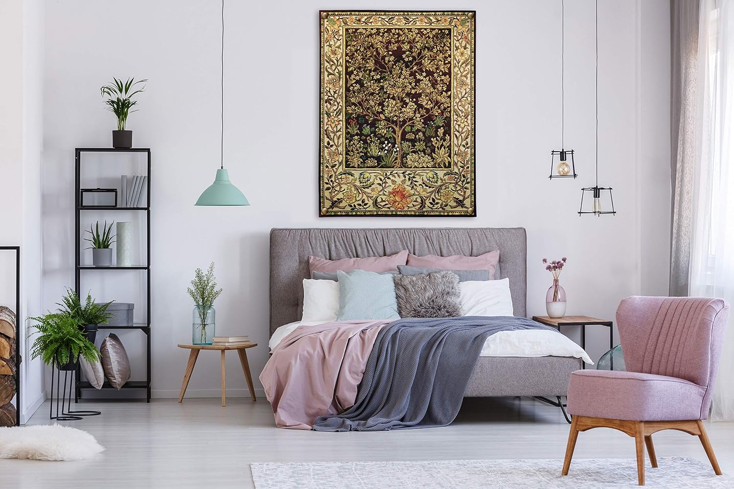 Tree of Life Umber William Morris Tapestry