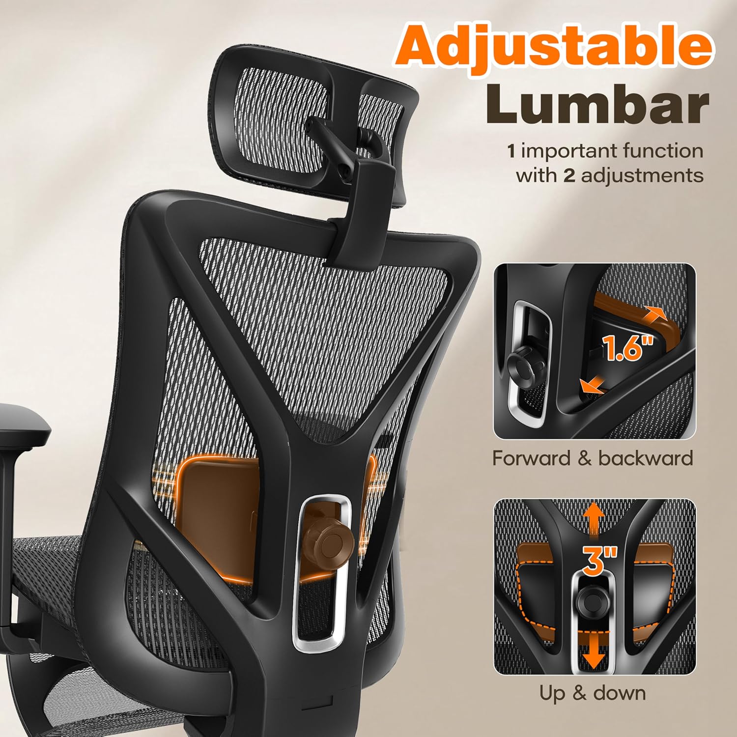 Mesh Office Chair Footrest